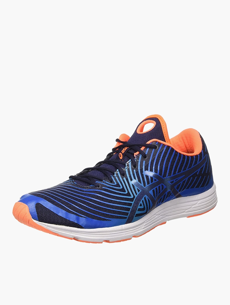Shop Asics Kids Blue Hyper Tri 3 Running Shoes for Kids from